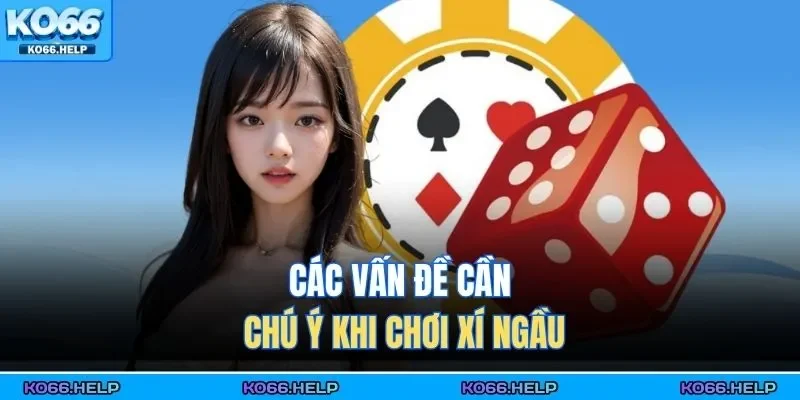 Các vấn đề cần chú ý khi chơi xí ngầu